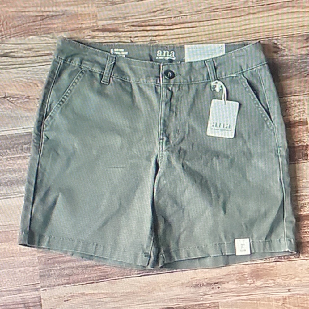a.n.a Olive Cargo Shorts for Women